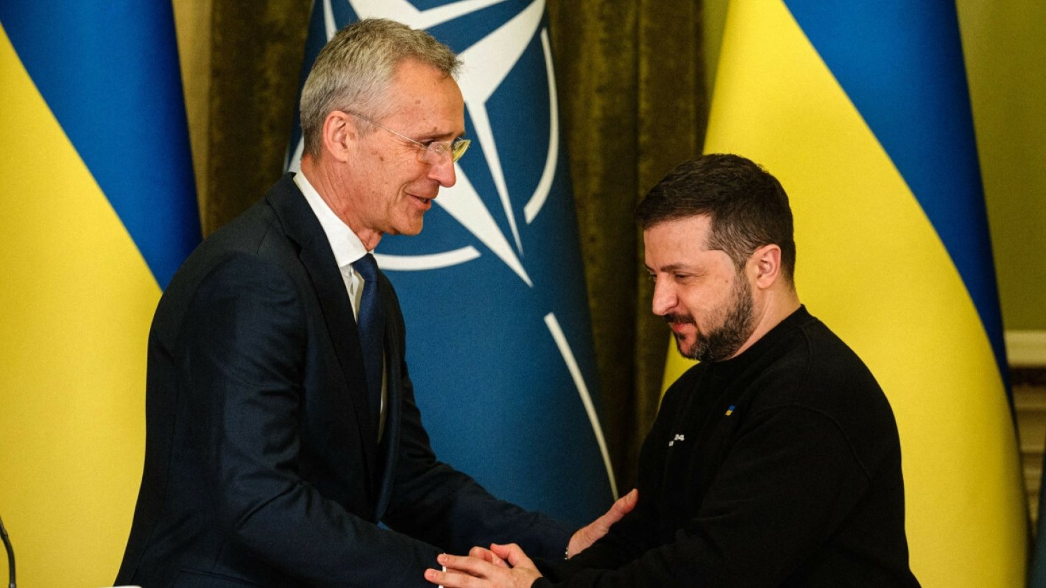 Szef NATO i prezydent Ukrainy.