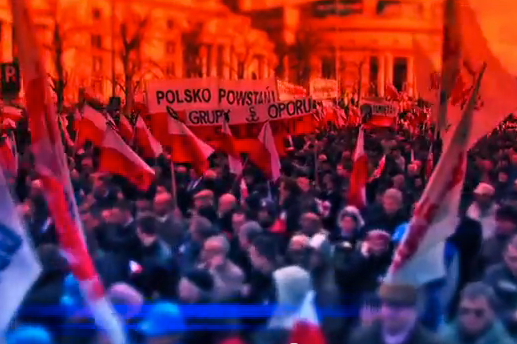 Fragment spotu zapraszającego na obchody drugiej rocznicy