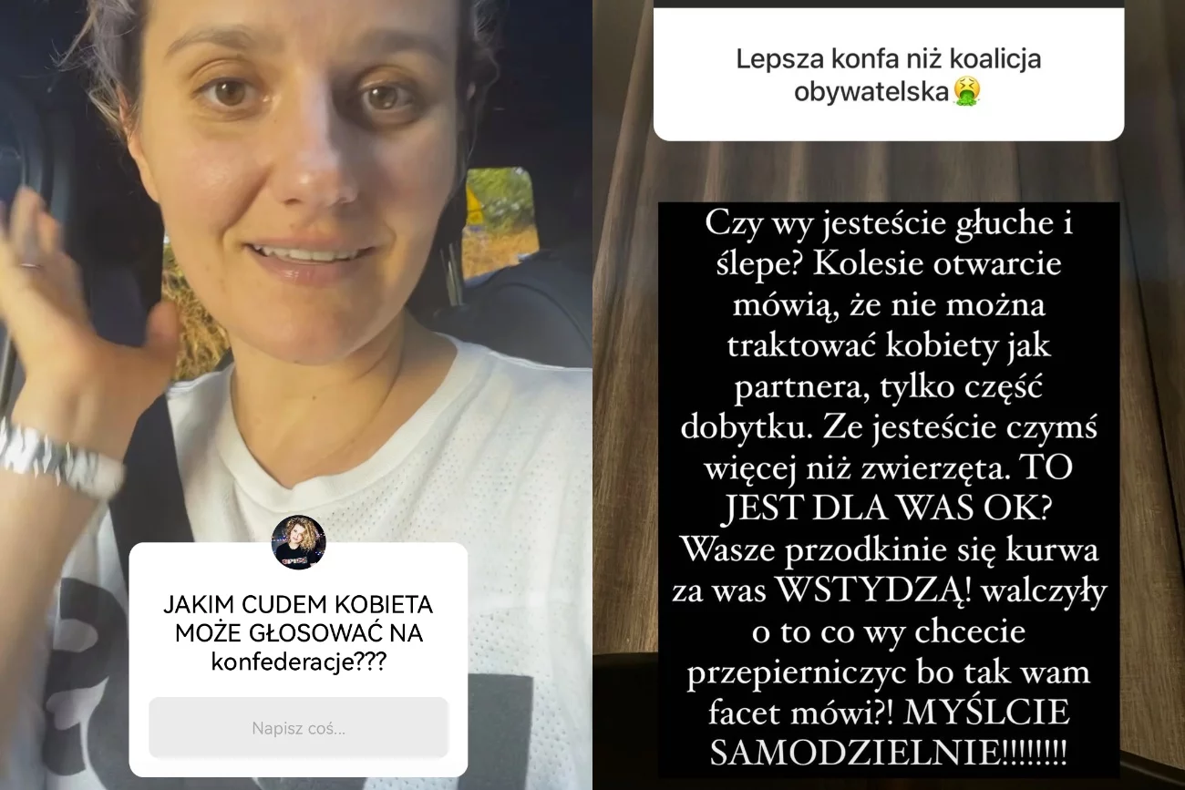 Zofia Zborowska uderza w Konfederację. W tle spotkanie Fundacji Patriarchat