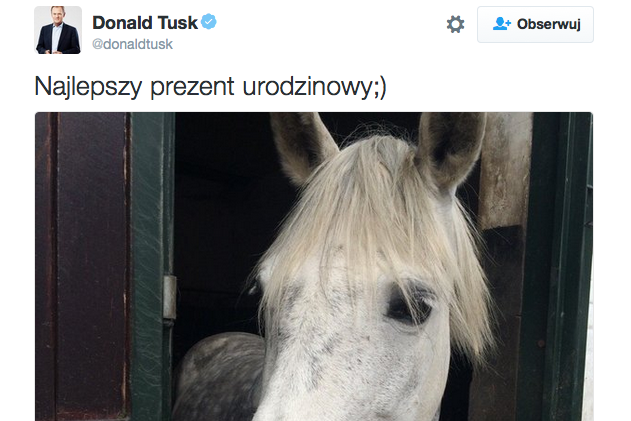 W dniu swoich urodzin premier Donald Tusk ma doskonały humor.