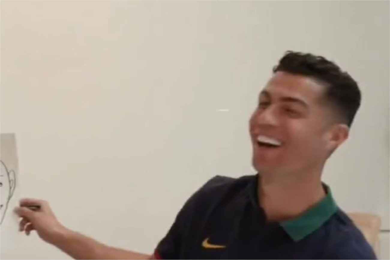 Cristiano Ronaldo zaprezentował swój rysunek.