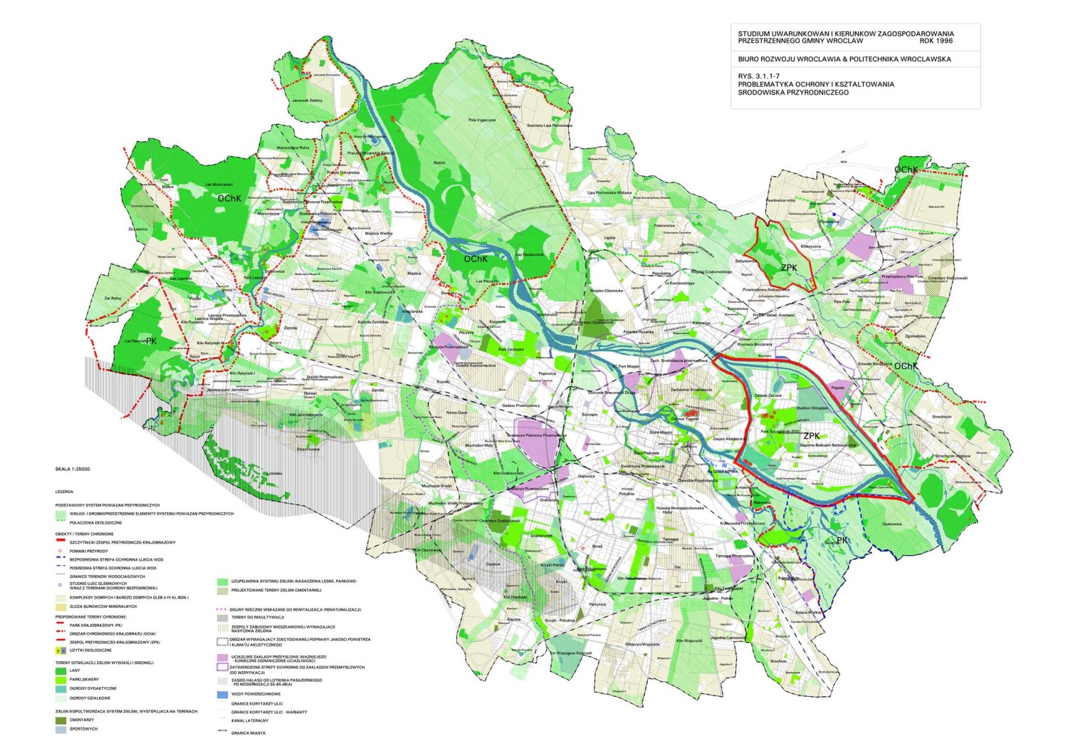Wrocławski plan rozwoju zieleni miejskiej powstał już w połowie lat 90., zatwierdzony w 1996 r. - bardzo ambitny, niestety zarzucony.