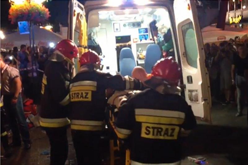 Samochód wjechał w tłum ludzi na deptaku w Sopocie. Jest wielu rannych
