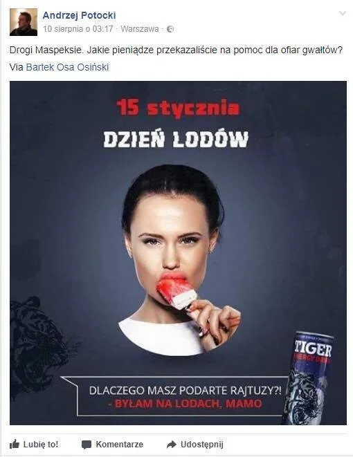 Wycofana reklama firmy Tiger