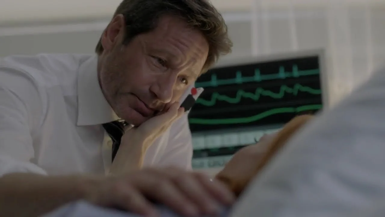 David Duchovny nie sprawia wrażenia zachwyconego rolą