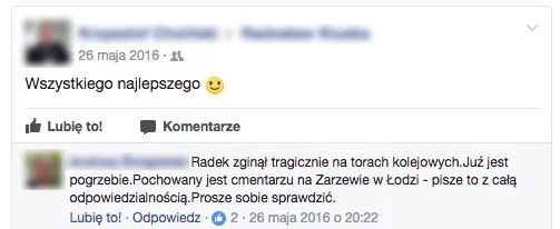 Facebook nie wie, że ktoś zmarł i dalej wysyła powiadomienia.