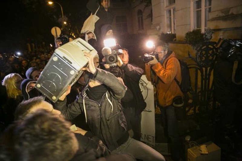 Węgrzy protestowali przeciwko podatkowi od internetu.