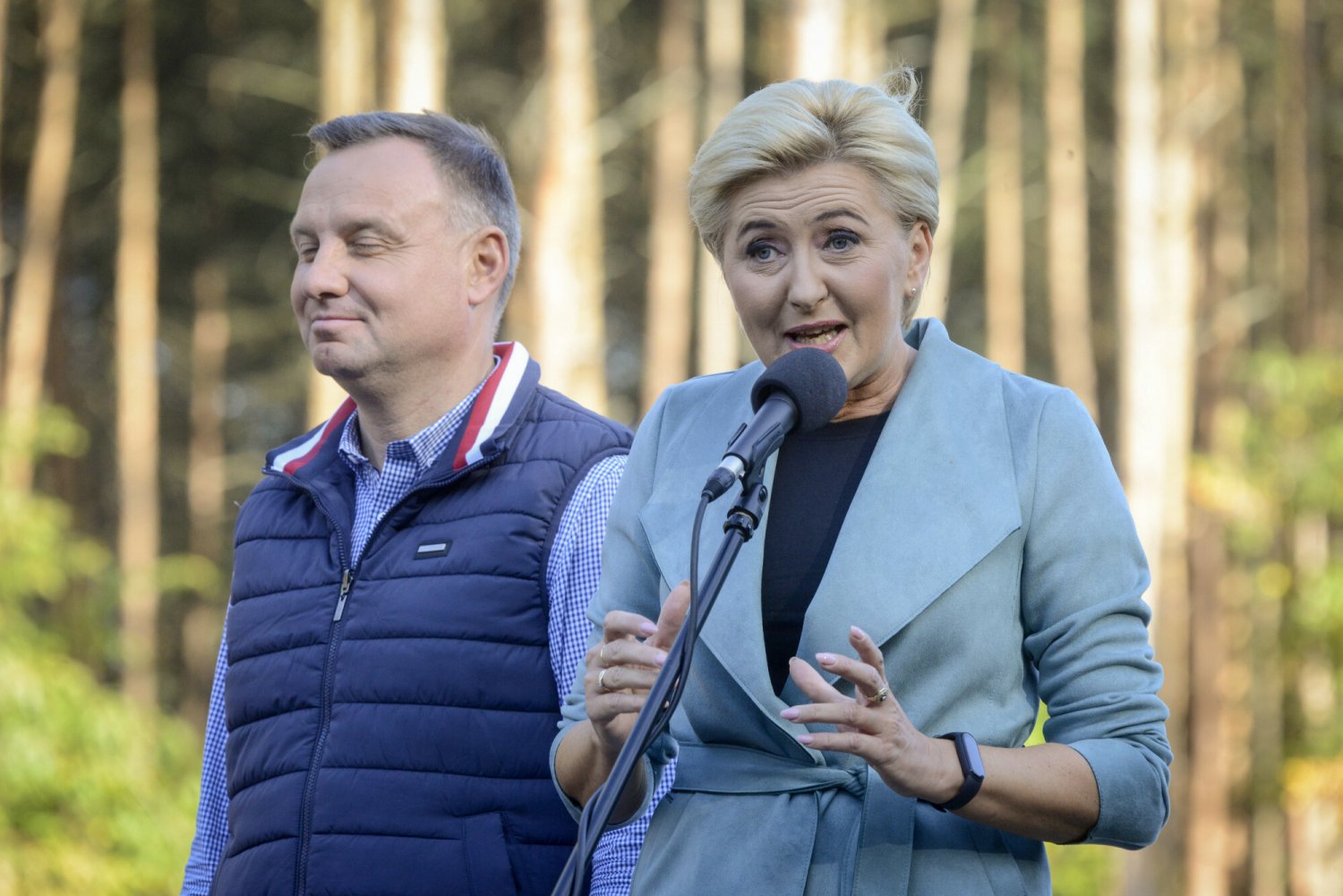 Agata Duda z mężem Andrzejem Dudą