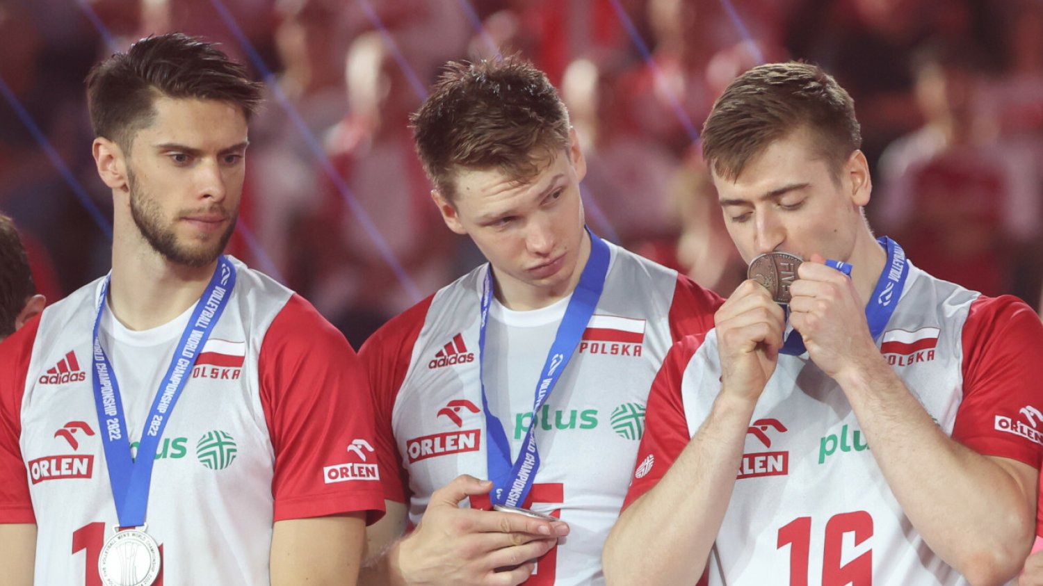 Od lewej: Aleksander Śliwka, Kuba Kochanowski i Kamil Semeniuk. Trójka z teamu wicemistrzów świata z 2022 roku.
