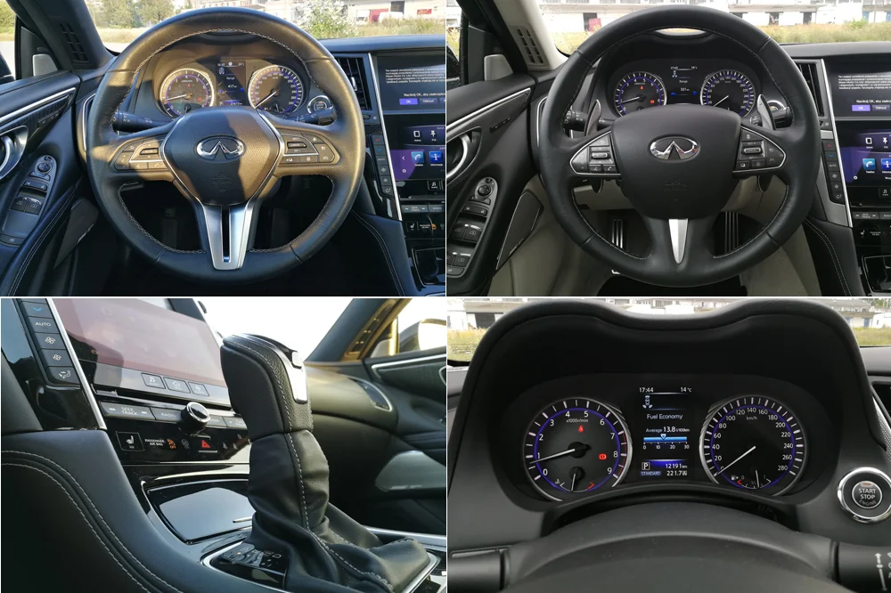 Po lewej Q60, po prawej Q50.