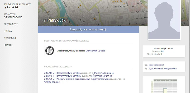 Zajęcia dra Patryka Jakiego ze studentami.