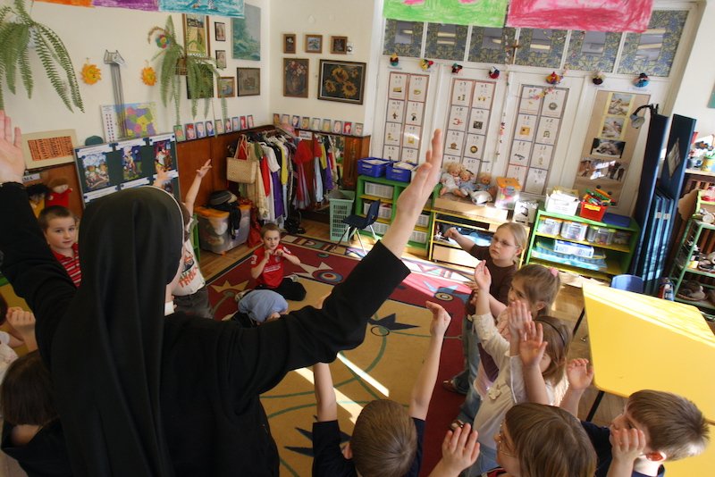 Katechizowanie dzieci w przedszkolu – Lublin, 2008 rok.