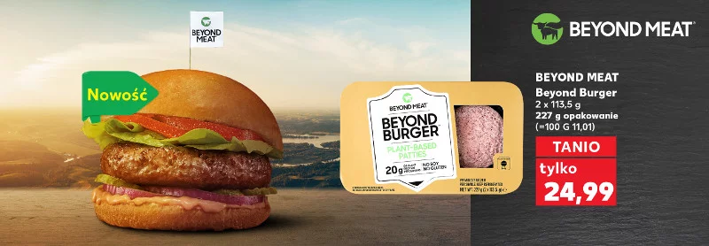 Beyond Burger jest już dostępny we wszystkich punktach sieci handlowej Kaufland w Polsce