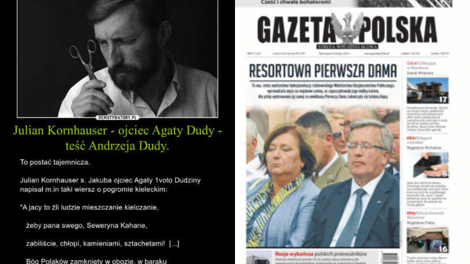 Mieczem wojujesz, od miecza giniesz. Przeciwnicy PiS wykorzystali metody od lat stosowane przez związane z partią media - zlustrowali rodzinę Andrzeja Dudy.