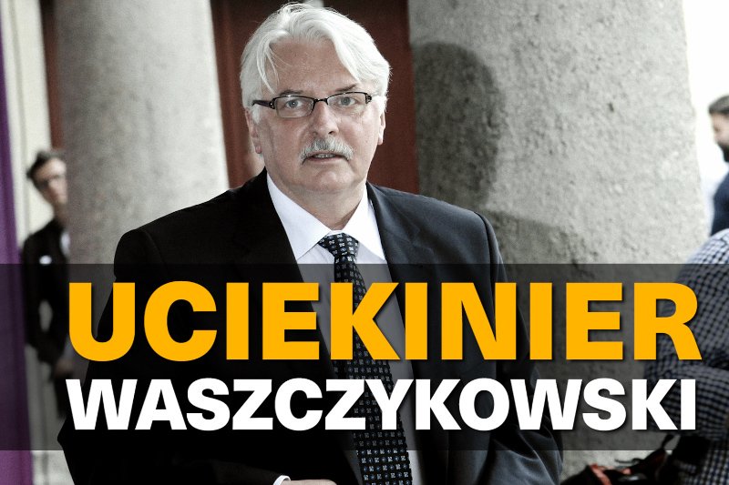 Witold Waszczykowski uciekł z posiedzenia komisji