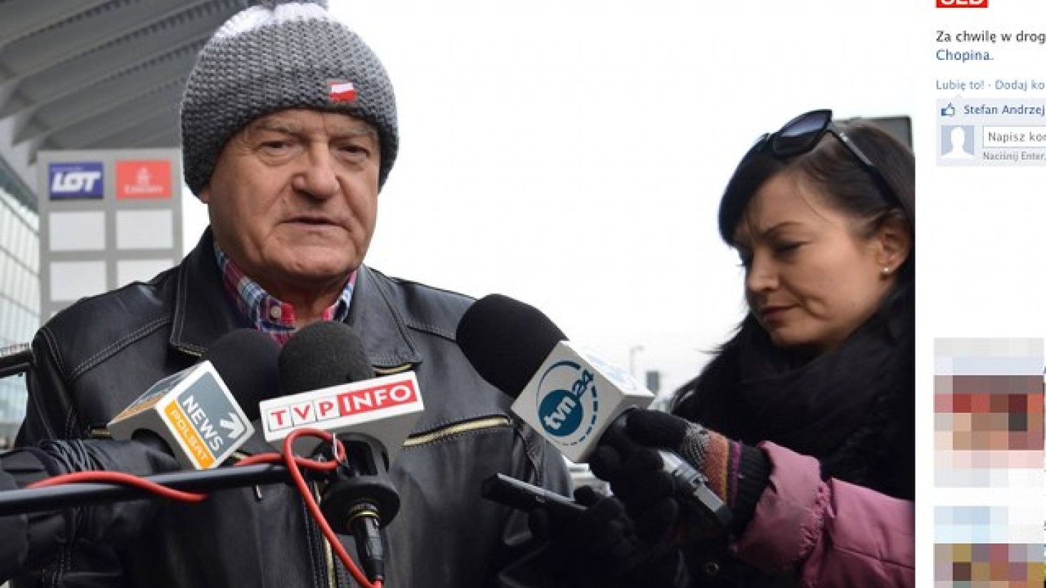 W internecie coraz głośniej jest o stroju, w jakim Leszek Miller pokazał się dzisiaj na Okęciu