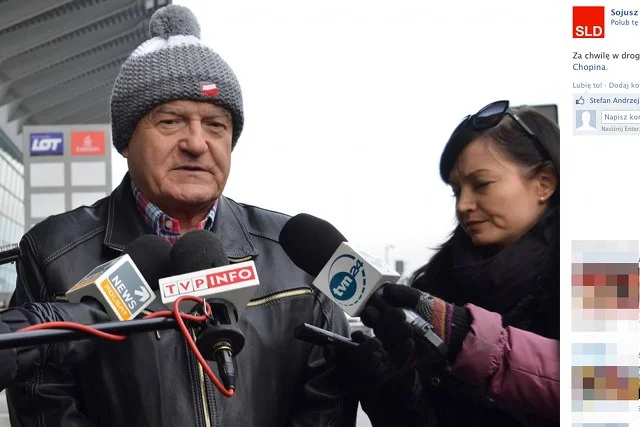 W internecie coraz głośniej jest o stroju, w jakim Leszek Miller pokazał się dzisiaj na Okęciu
