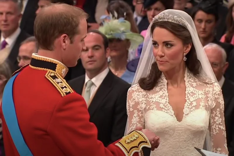 Ceremonia zaślubin Kate Middleton i księcia William (screen z YouTube)