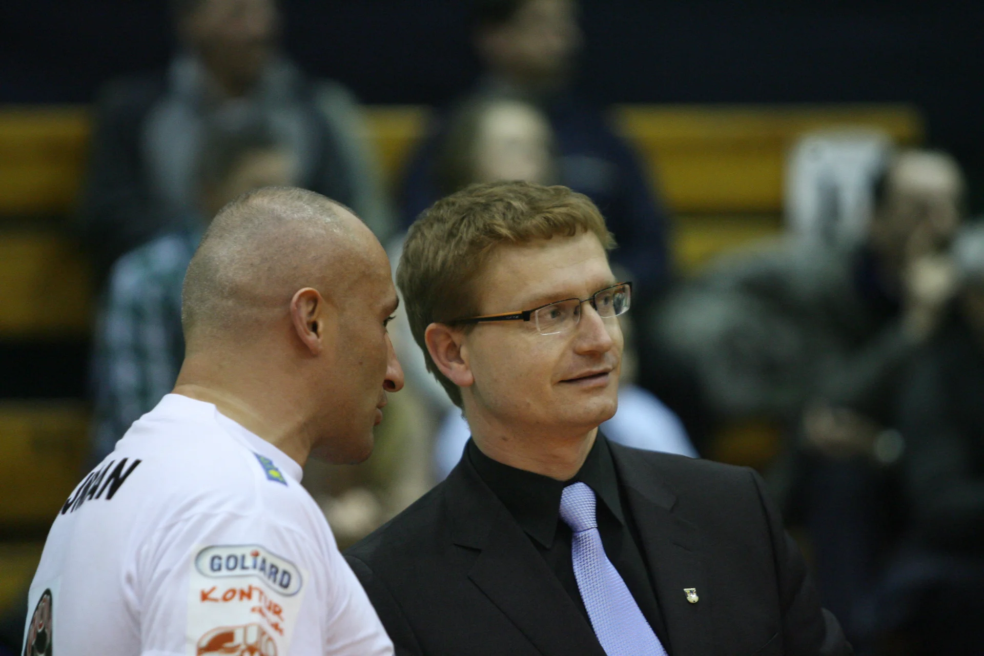 Marcin Najman z prezydentem Częstochowy - Krzysztofem Matyjaszczykiem.