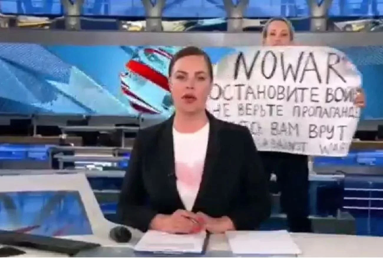 Występ Mariny Owsiannikowej to ustawka?