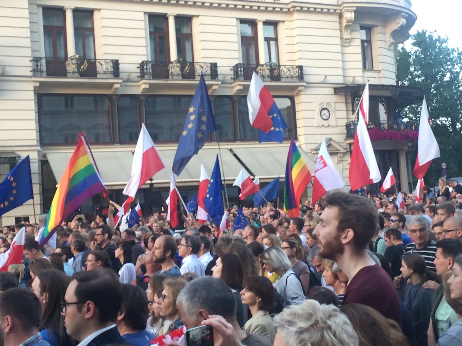 Zdjęcie z demonstracji w dniu 20 lipca 2017r.