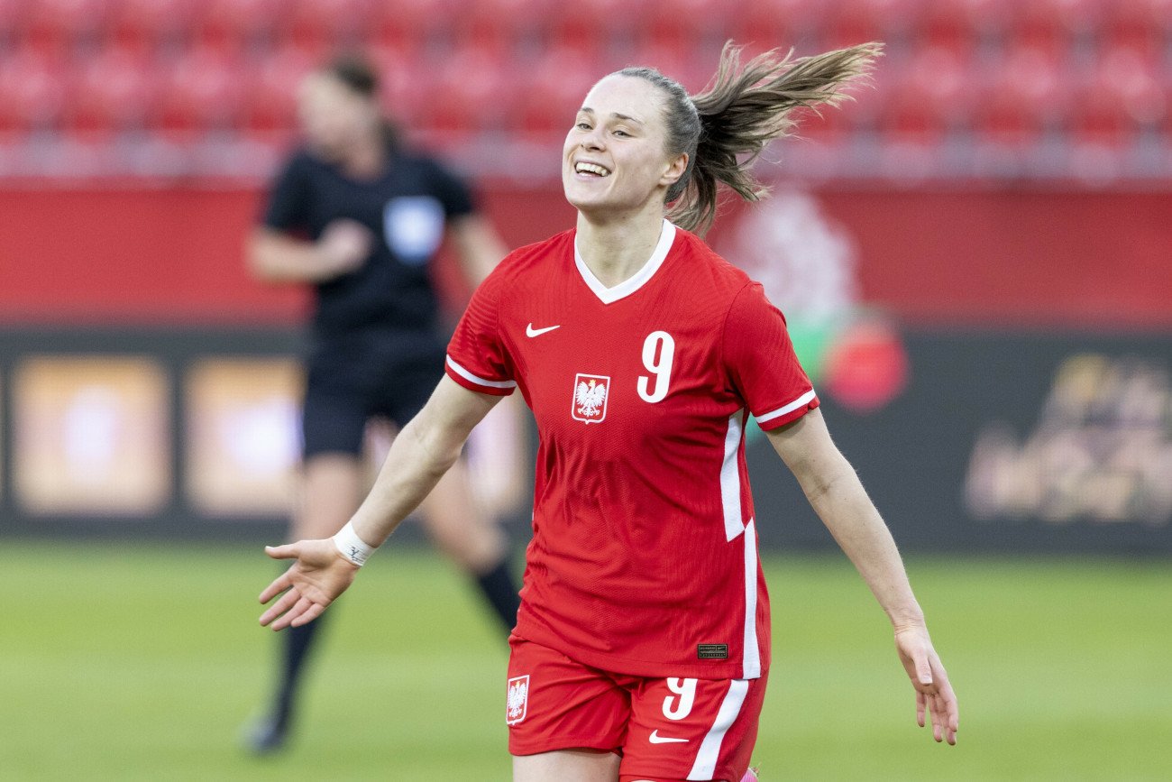 Ewa Pajor zdobyła gola na 1:0 w meczu z Belgią. Ostatecznie skończyło się na remisie reprezentacji Polski.