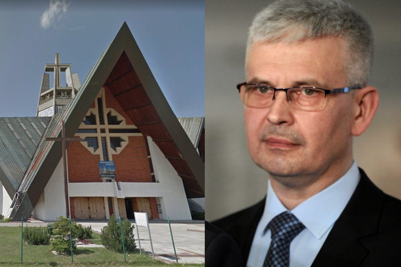 Przed kościołem NMP Królowej Polski w Świdnicy współpracownicy posła Ireneusza Zyski rozdawali ulotki z cukierkami – także dzieciom.