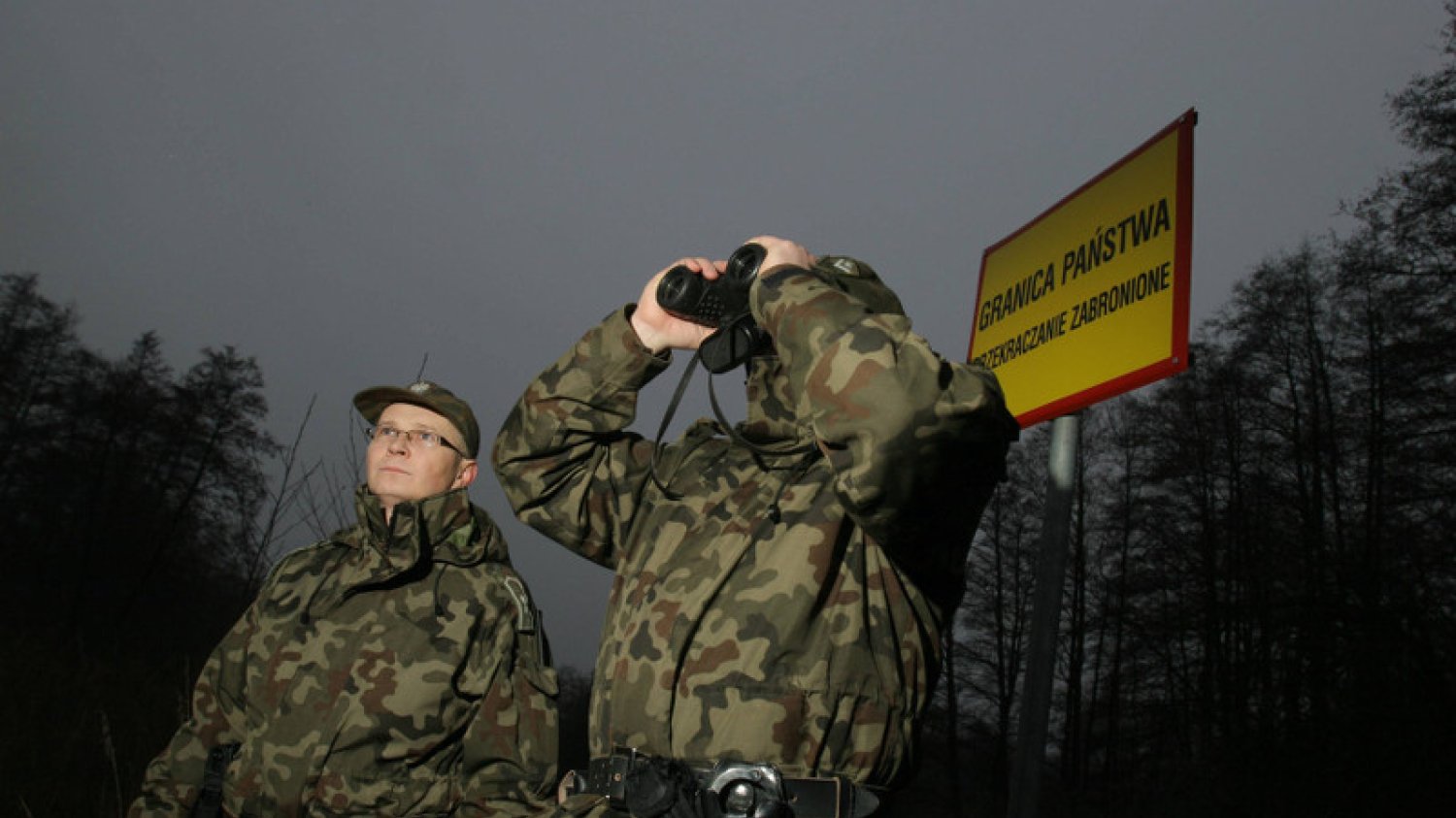Patrol Straży Granicznej przy granicy z Rosją.