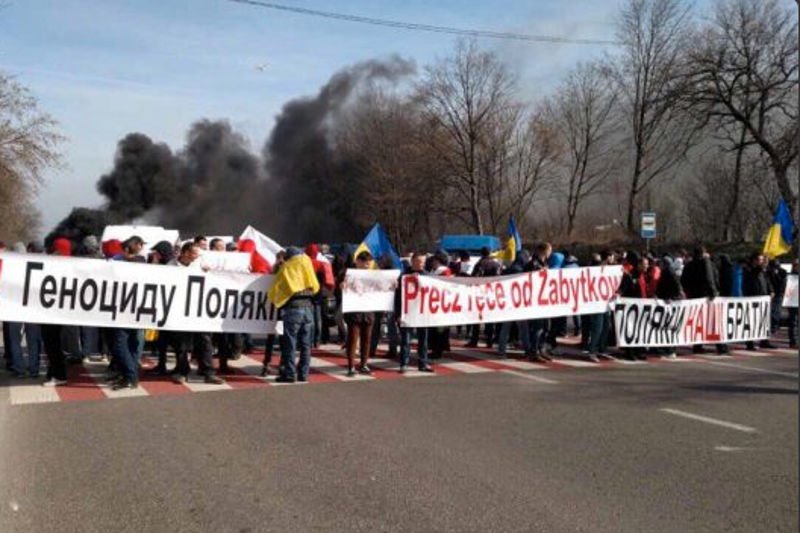 Blokada na trasie z Lwowa do Rawy Ruskiej.