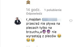 Radosław Majdan wziął w obronę żonę.