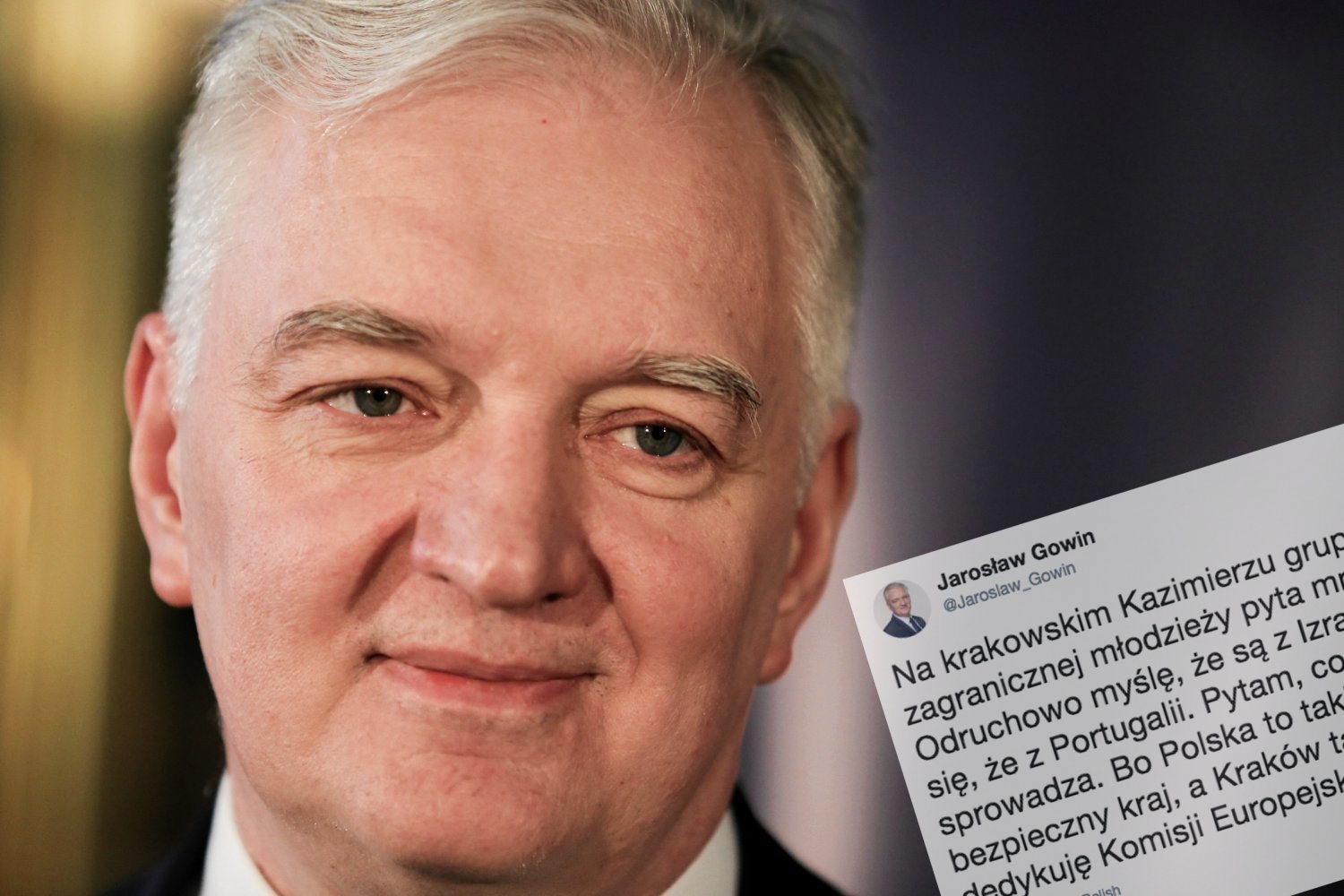 Jarosław Gowin opisał spotkanie z turystami na krakowskim Kazimierzu. Internauci nie podzielili jego huraoptymizmu