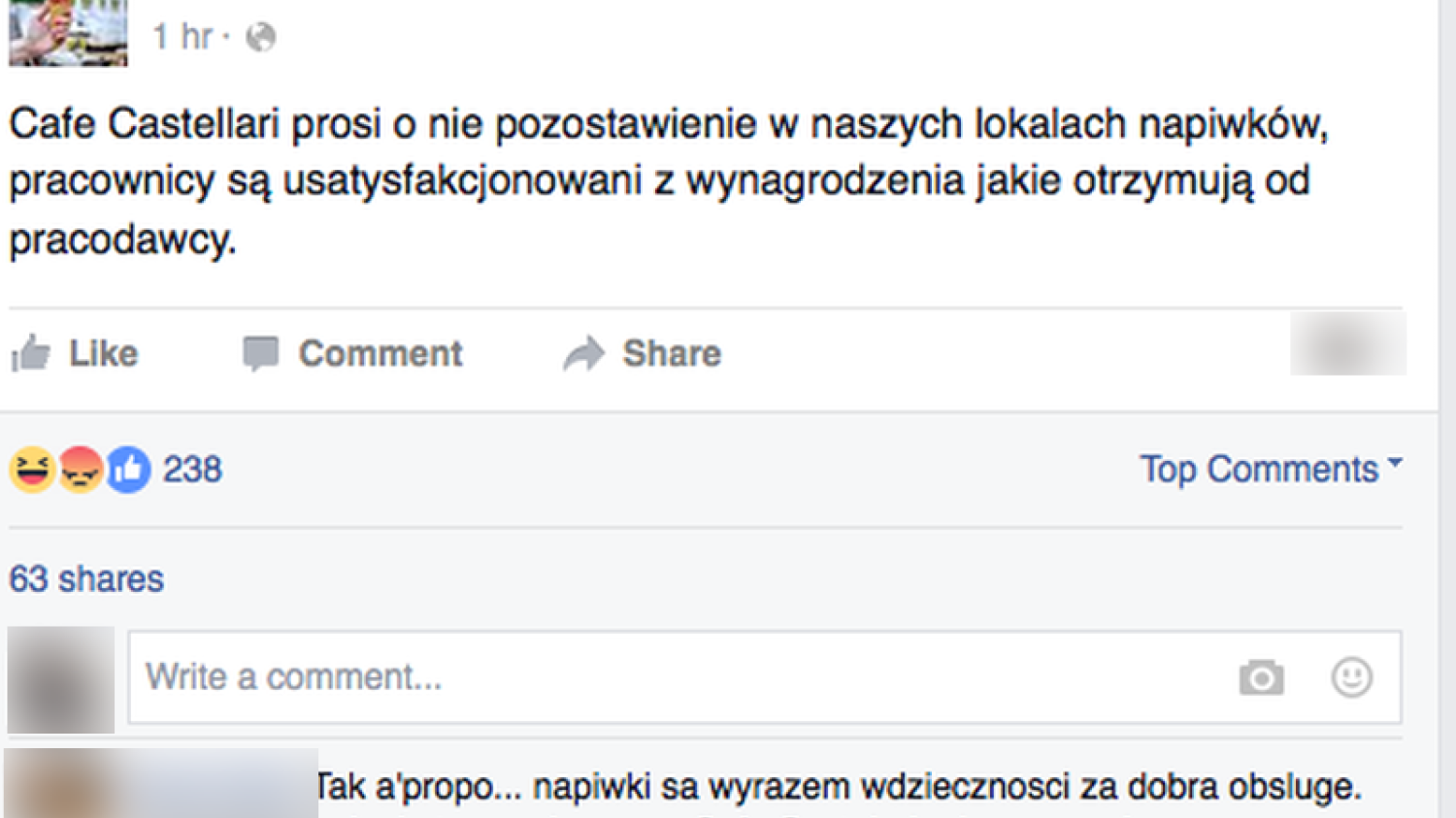 Szef postanowił pozbawić pracowników napiwków – w dość kontrowersyjny sposób