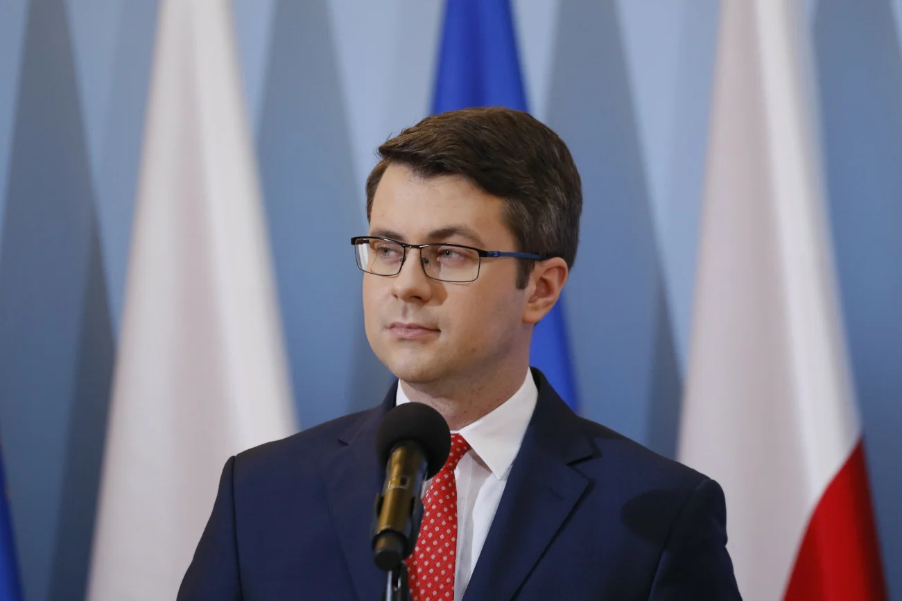 Rzecznik rządu Piotr Müller.