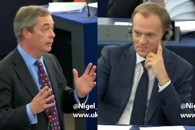 Nigel Farage nazwał Donalda Tuska emigrantem zarobkowym