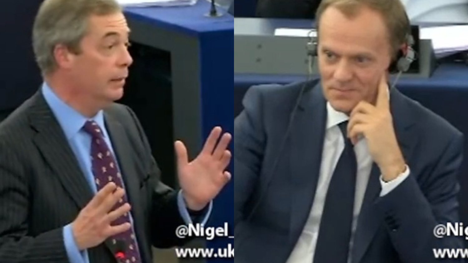 Nigel Farage nazwał Donalda Tuska emigrantem zarobkowym