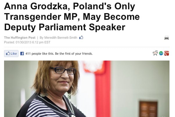 Huffington Post pisze o Annie Grodzkiej jako potencjalnym wicemarszałku Sejmu