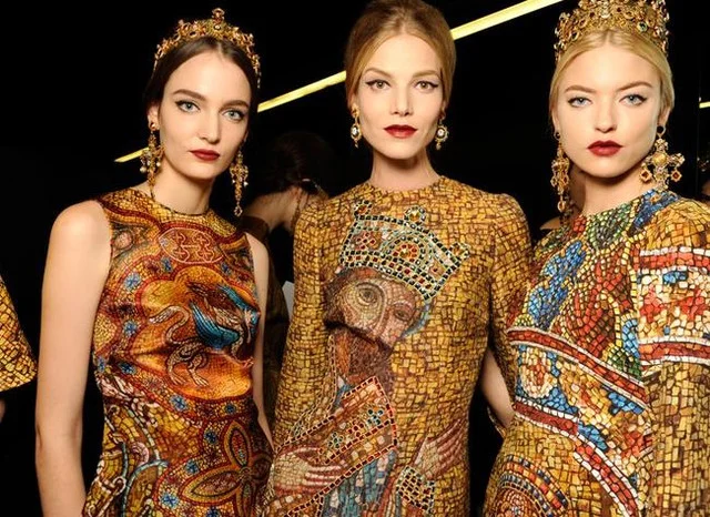 Bizantyjska kolekcja Dolce&Gabbana, Fashion Week w Mediolanie, 2013.