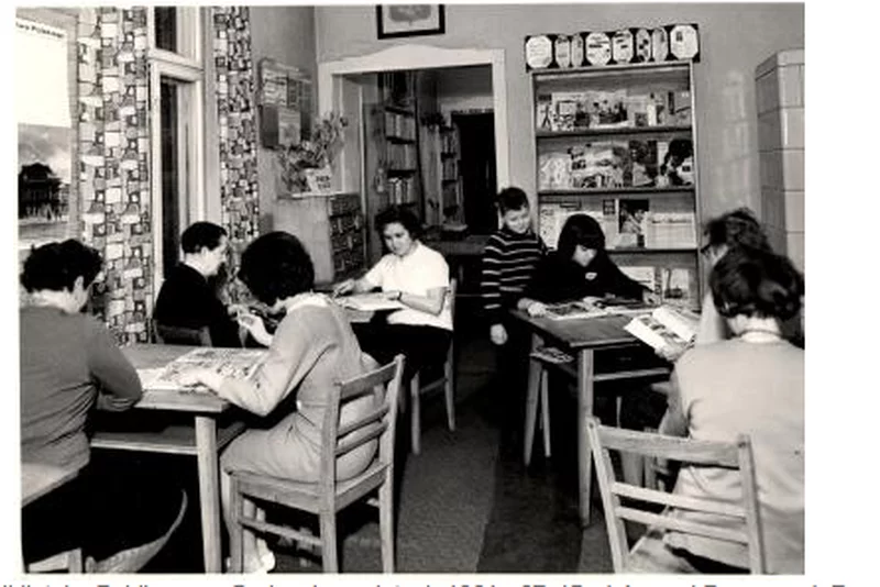 Biblioteka w Grabowie, lata 60-te.