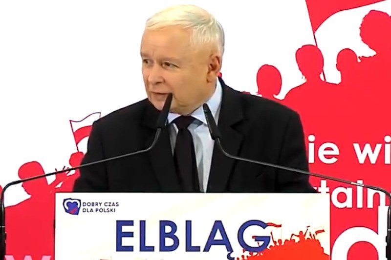 Jarosław Kaczyński bronił w Elblągu pomysłu przekopania Mierzei Wiślanej, stwierdził, że od tego zależy nasza suwerenność.