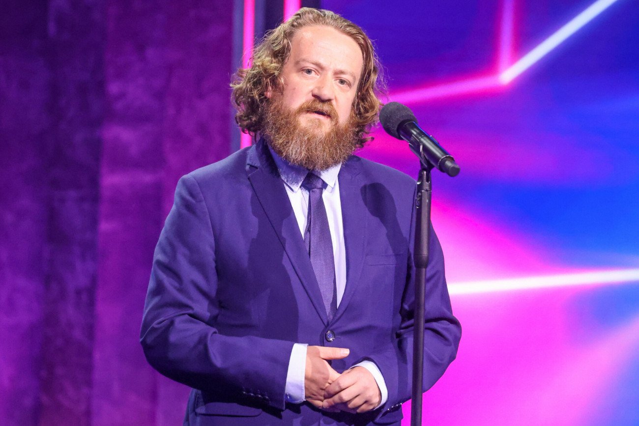 Mateusz Matyszkowicz na konferencji ramówkowej TVP