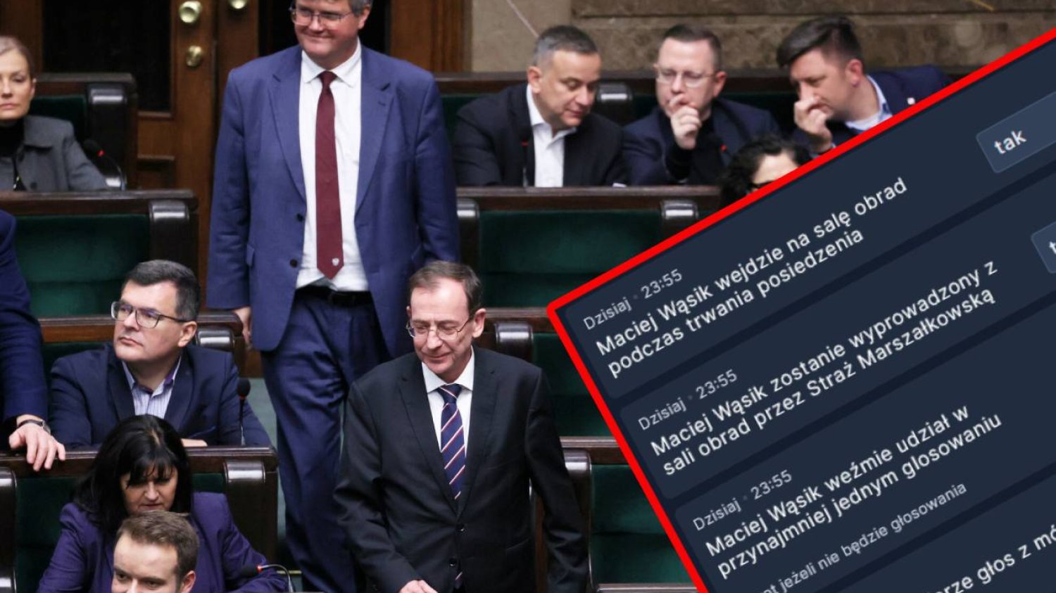 Zakłady, czy Wąsik wejdzie na salę obrad. Bukmacherka poszła w politykę