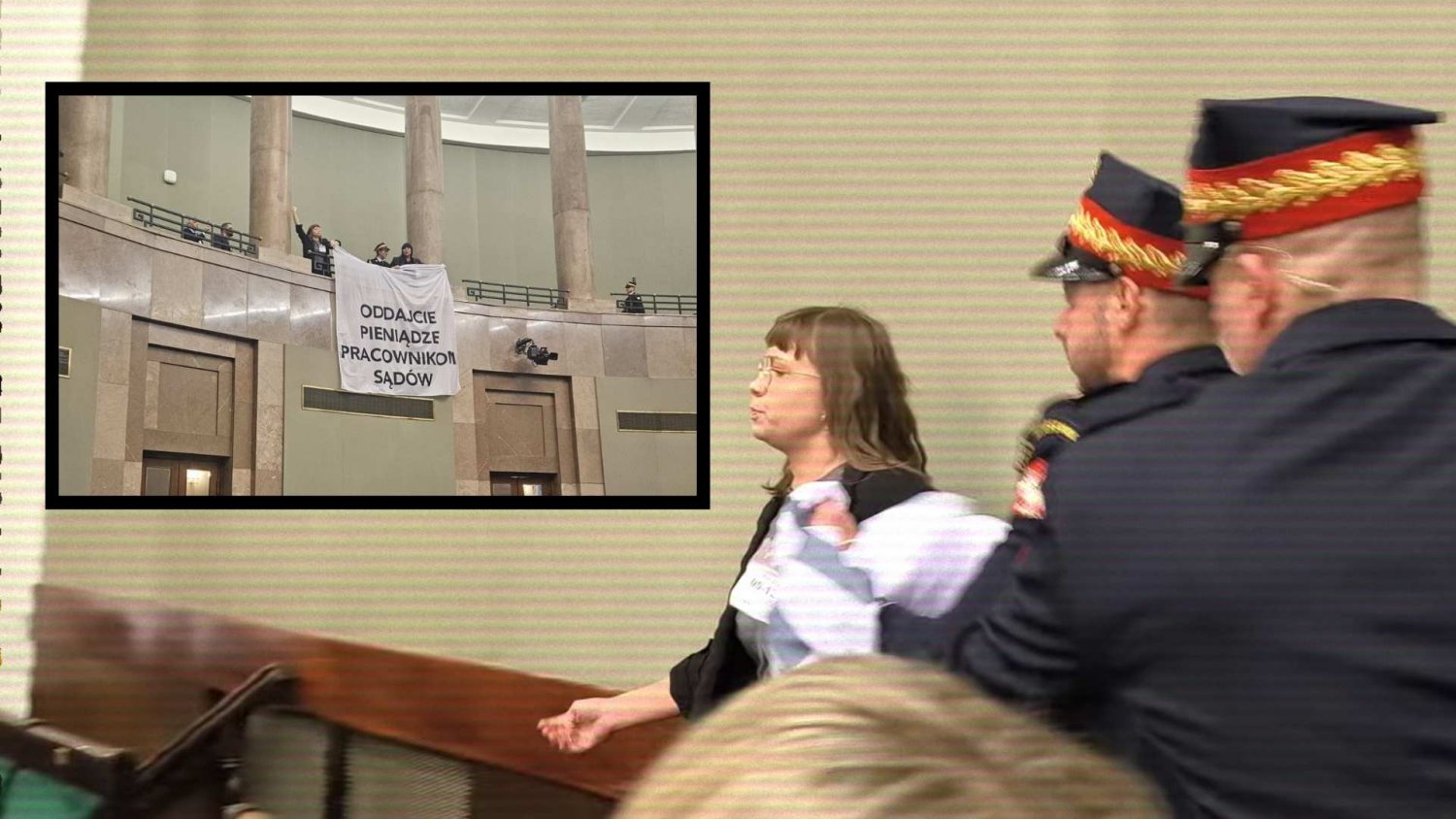 Wywiesiła plakat w Sejmie i się zaczęło. Straż Marszałkowska interweniowała