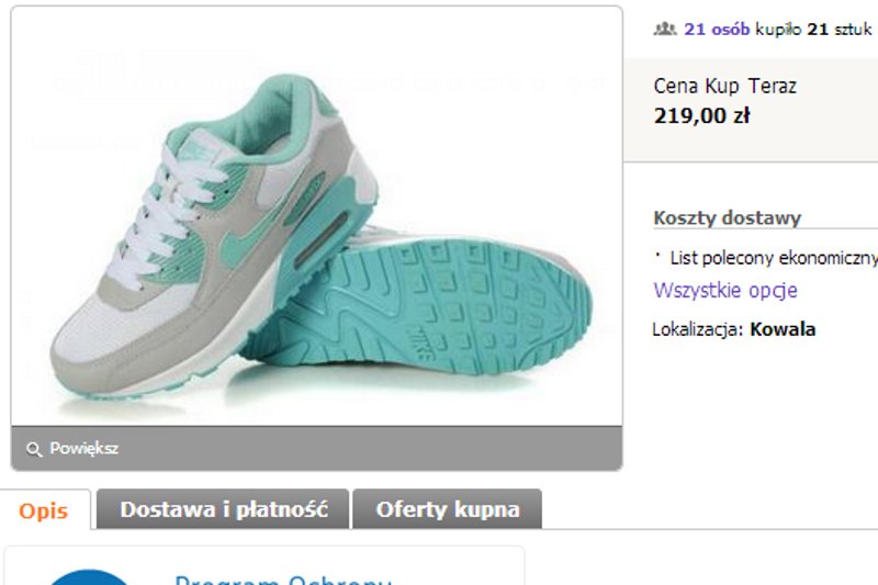 AirMaxy na Allegro za 200 złotych? Uwaga: to oszuści sprzedają chińskie podróbki. Allegro prosi o zgłaszanie wszystkich takich przypadków