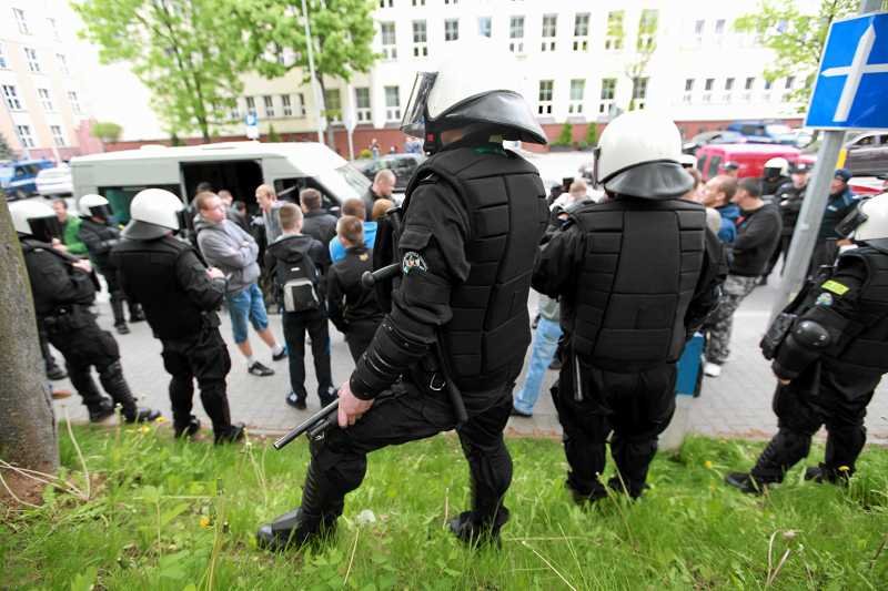 Protest kibiców Jagiellonii Białystok przeciwko zamknięciu stadionu ich klubu