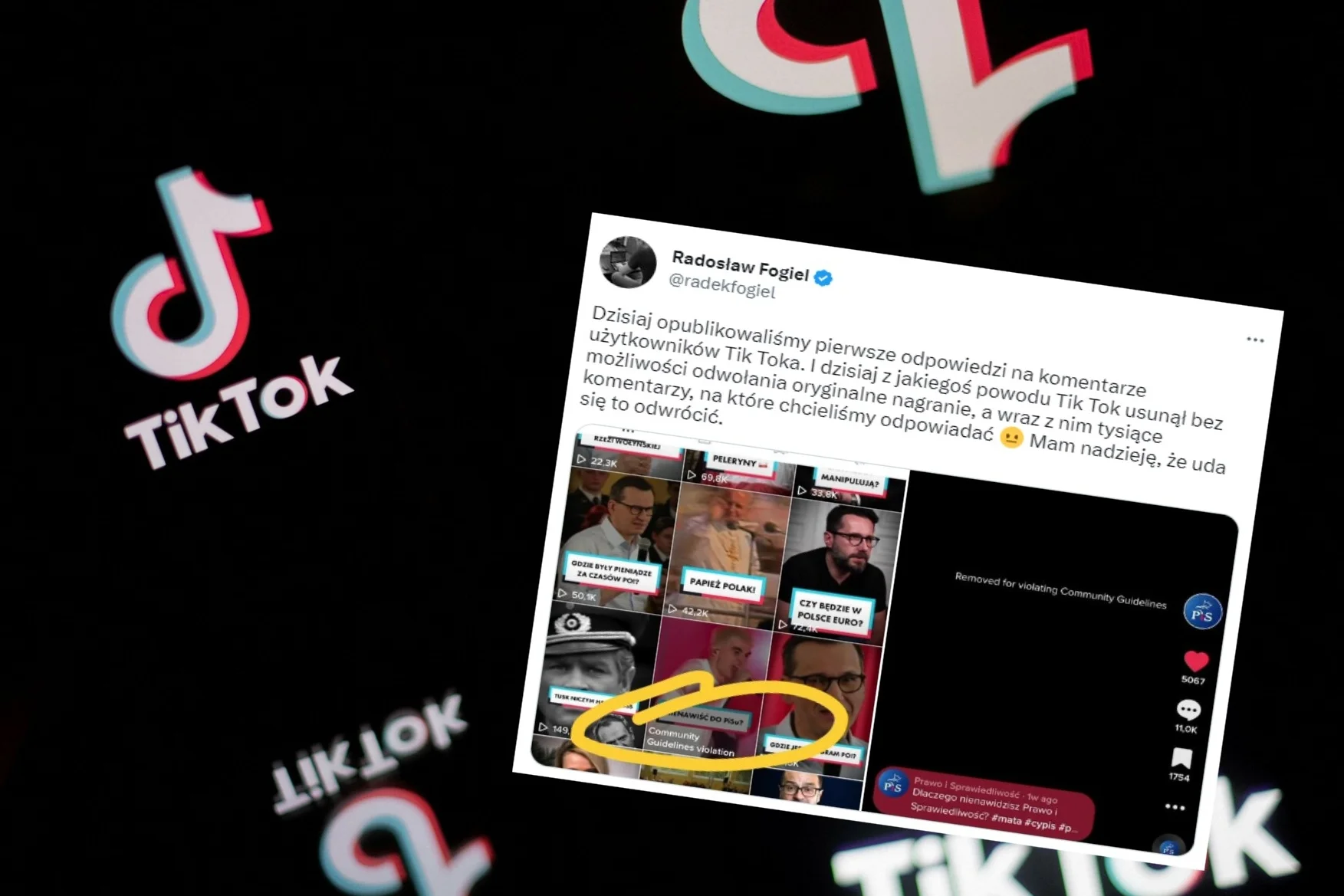 Viralowy film PiS na Tik Toku został usunięty.