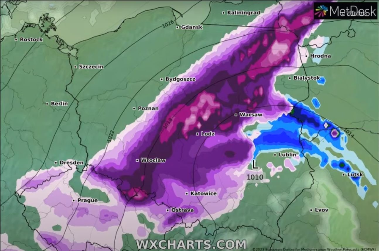 W weekend Polskę czeka prawdziwe uderzenie zimy.