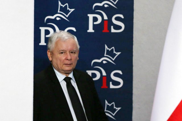 Jarosław Kaczyński w siedzibie Prawa i Sprawiedliwości przy ul. Nowogrodzkiej.