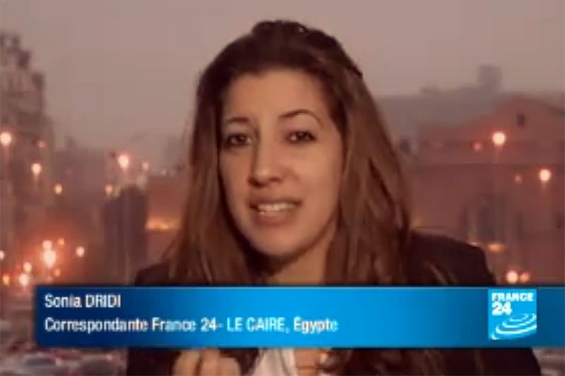 Sonia Dridi z France24 padła ofiarą ataku Egipcjan na Placu Tahrir