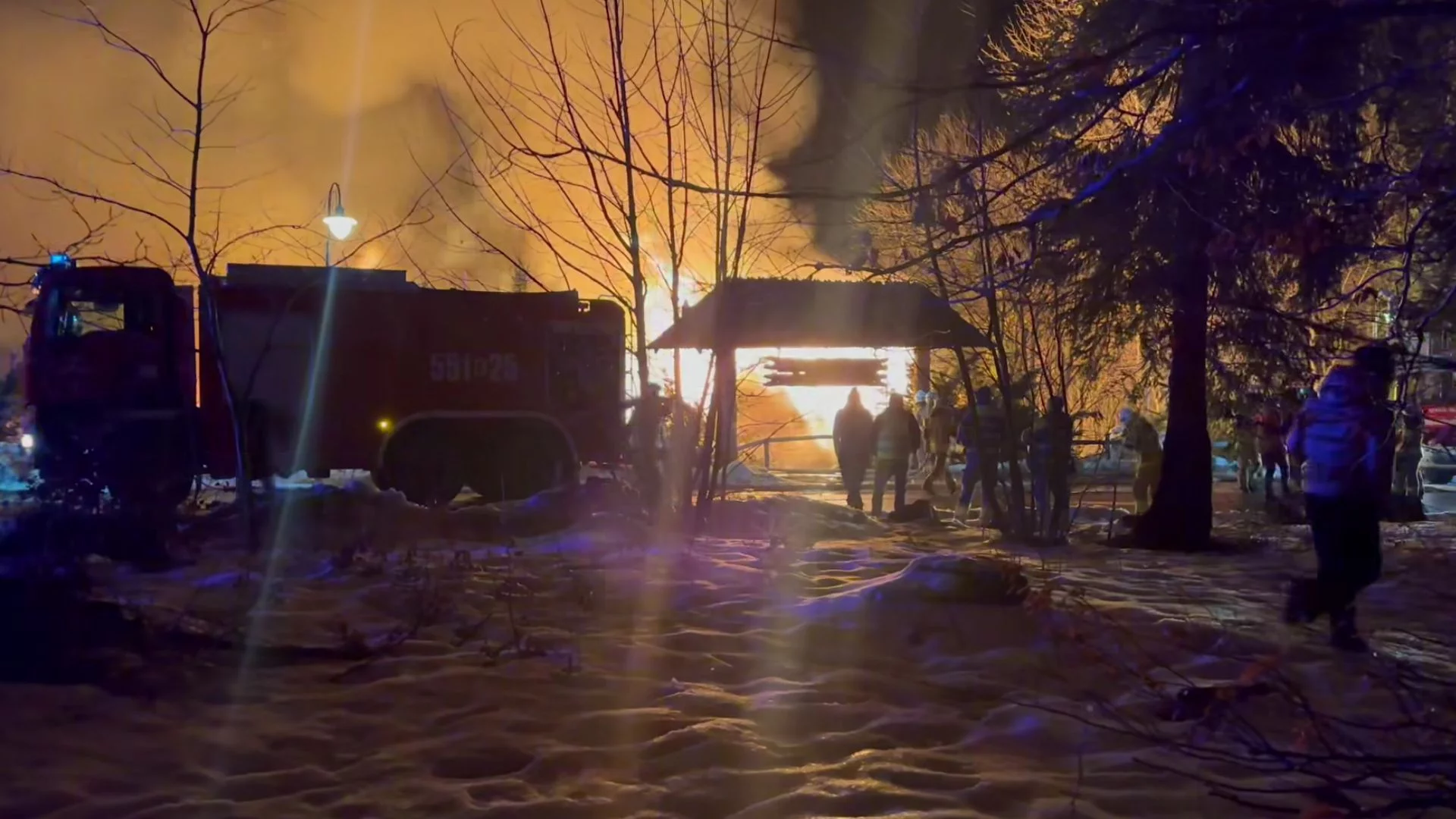 Pożar podczas wesela w Targanicach koło Wadowic