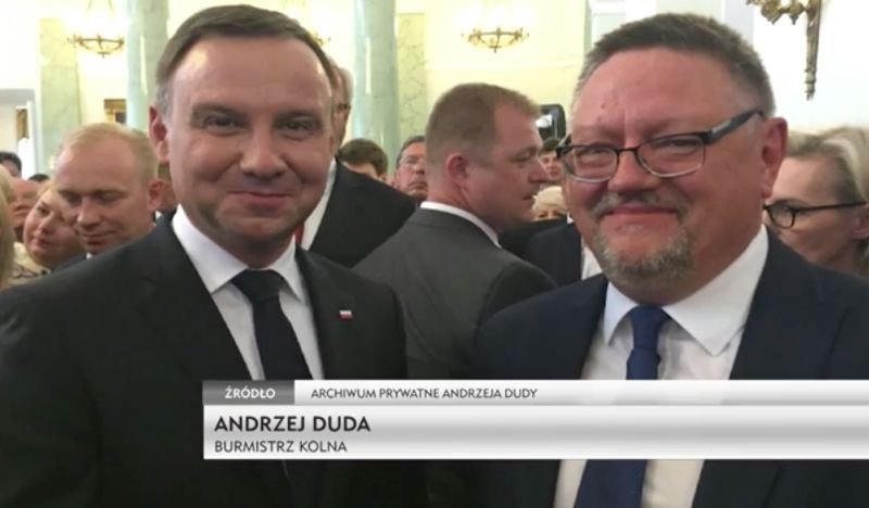 Prezydent Andrzej Duda i burmistrz Kolna Andrzej Duda